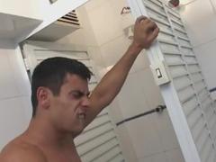 Brazilian Muscle lads hammering In Change Room