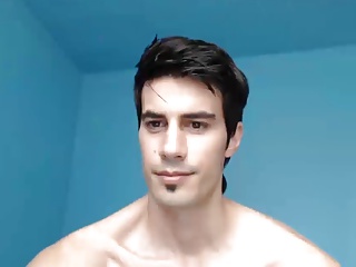 Skinny boy jerking off