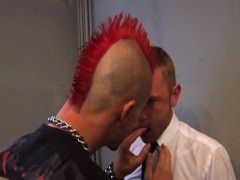 stunning! teen Punk Vs Male In Showdyrt And Tie