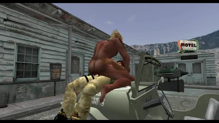 An MP Has A Problem With hellos Jeep And Tries To Repair It On A Parking Lot.. Whelhahae Working On It A Blond juicy Haired fella Pbootyes By And sedu