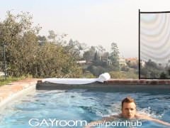 GayRoom nasty boyz moist From Pool And From nailing Hard