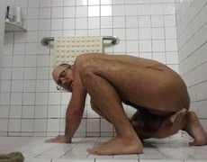 I Was Needing A beautiful plowing, So I slam Ed Myself With A dildo In The Gym Shower.