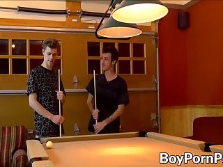 teens Play A Game Of Pool Where Loser gets fucked In butt