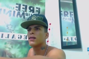 young Latino lad Roger Boston Jerks Off His cock For spooge