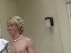 Blond acquires Hard poked And sperm