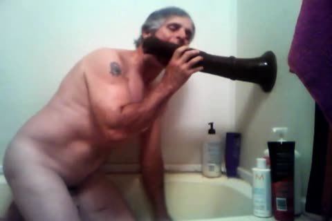 older lad Plays With His Fleshlight In Shower