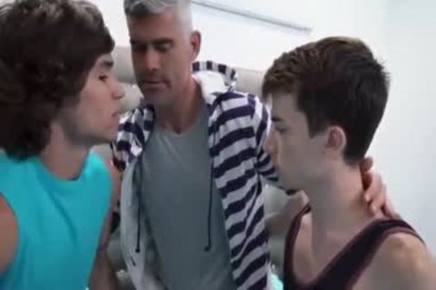 Tommylads daddy Joins Son And Boyfriend For A pound