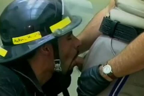 dirty Fireman And Police Officer bang On The bed