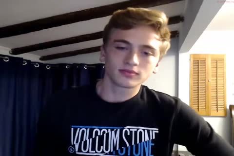 Blond teen Cums On sex dildo And Licks his sex cream - Chaturbate