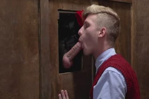 blowing humongous penis Priest In Gloryhole