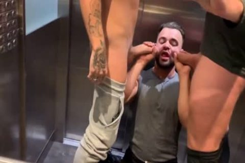 Daddy Shares His boy With large Dicked friend After The Gym