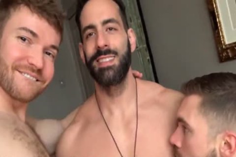sexy 3some - Griffin Barrows,  Gabriel Cross & Massimo Arad