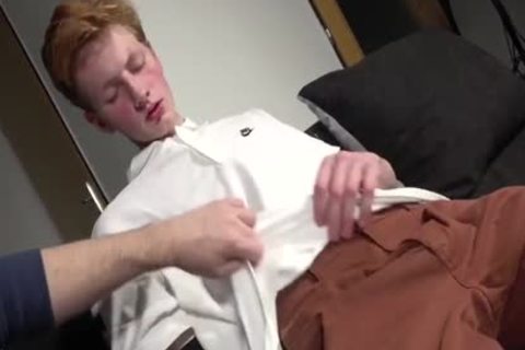 lusty Ginger lewd cook jerking