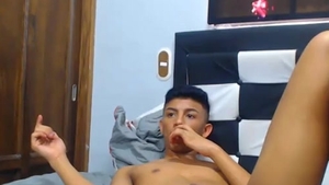 young Latino man Ends Up Ejaculating In web camera