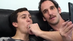Step Brothers Take Turns sucking Their Step Daddy