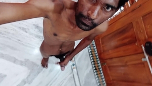 Rajesh Home tour, Showing The house, Masturbating cock And Cumming In The baths
