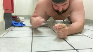 I go into A Gas Station Toilet And lick And suck The Toilet And The Floor