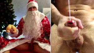 Santa Claus WOKE Up After CHRISTMAS And nailed Your Gift! cum On Your Face!