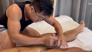 Doctor Therapy - Doctor Minh Gives Straight Bodybuilder Pinky Nguyen Massage And oral pleasure-sex