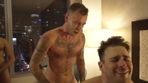fine stunning bunch-sex Happily Servicing Wicked homosexual dongs