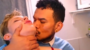 A dirty Latino fucking A juicy French Femboy