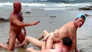 unprotected gangbang Party At The Beach