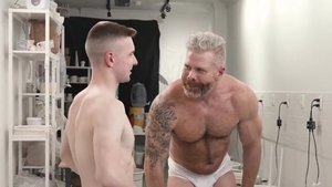 The long-lost Son Of DILF Cain Marko's Hunky Brother Got raw hammered In Spit-roast Position