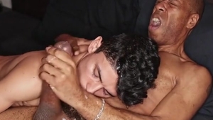 GayHub24.com - huge black penis unprotected pokes youthful Petite teen