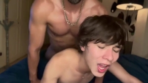 Muscle legal age teenager bangs teen Hard
