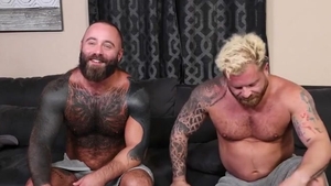 Two Muscled Bear Daddies Having The superlatively nice fuck Of Their Life!