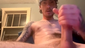 straight Tatted humongous cock Nuts enormous Load