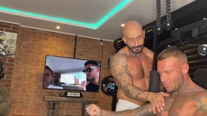 Steve Barrett And Billy Essex pound In The Home Gym