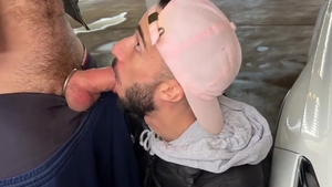 Arab fellow Takes gigantic cock In Parking Lot
