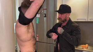 charming shaggy Daddy Plumber Cums To Fix A 